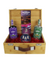 Gin filled wood box - 2 x medium bottles